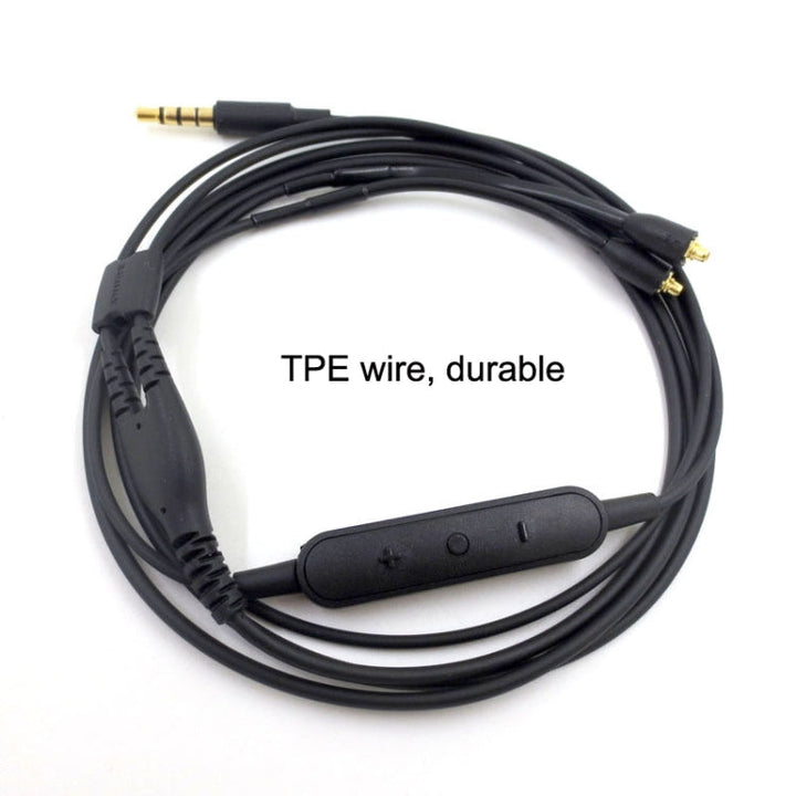 Lisslune | For Shure SE215+ MMCX Interface Audio Headphone Cable with Wire Control and Call Function