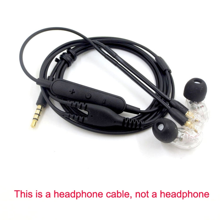 Lisslune | For Shure SE215+ MMCX Interface Audio Headphone Cable with Wire Control and Call Function