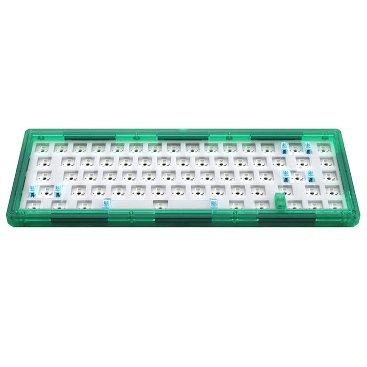 Lisslune | Hot Swap Wave Wired RGB Backlight Custom Mechanical Keyboard Kit (Green Transparent)