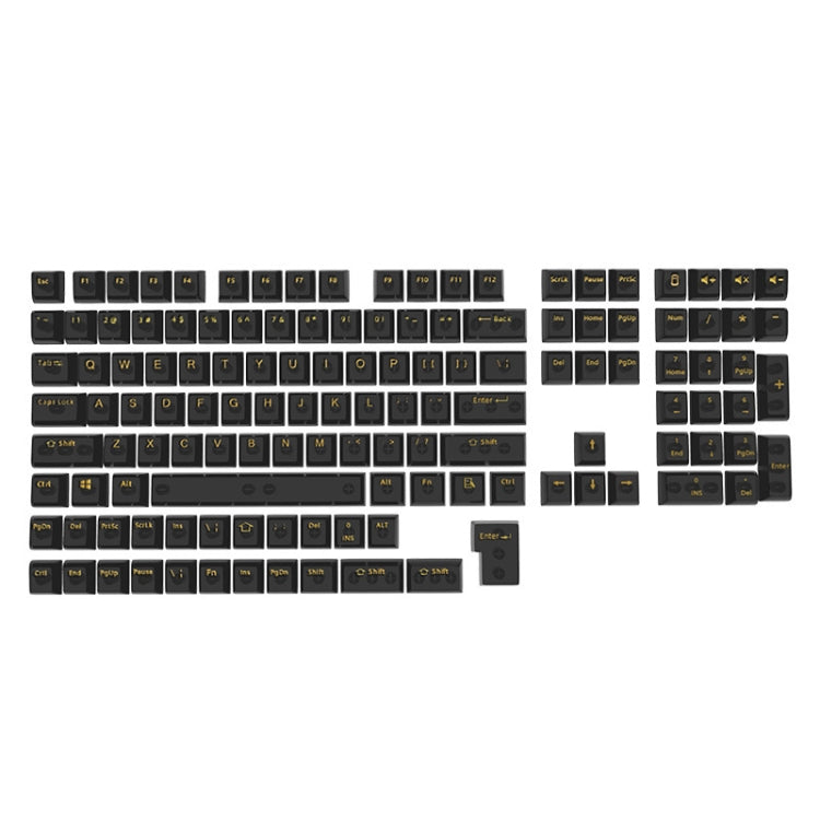 Lisslune | 130 Keys MDA Height Mechanical Keyboard Transparent Keycap (Black Transparent)