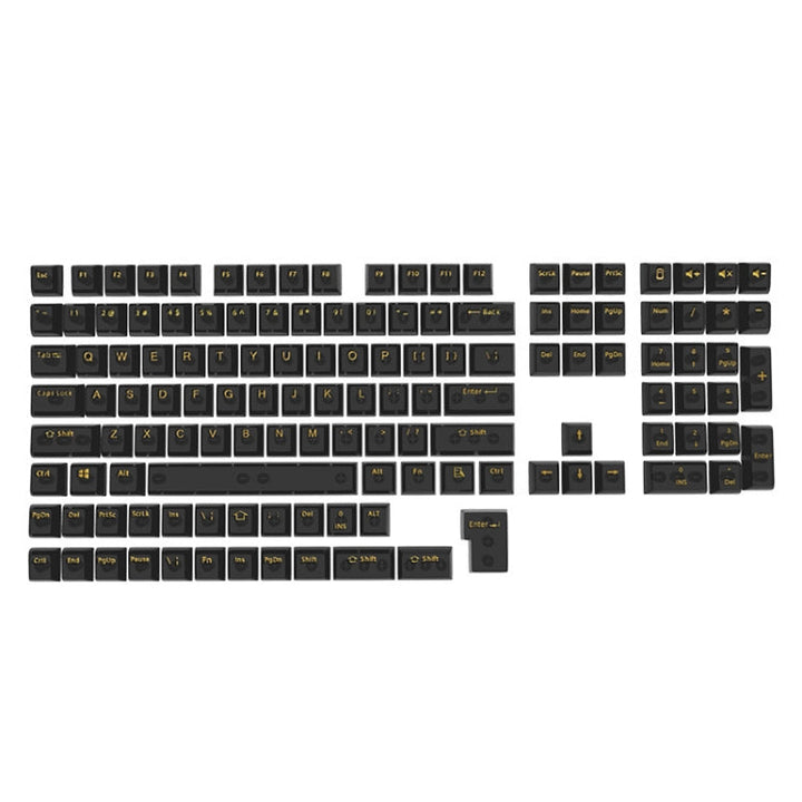 Lisslune | 130 Keys MDA Height Mechanical Keyboard Transparent Keycap (Black Transparent)