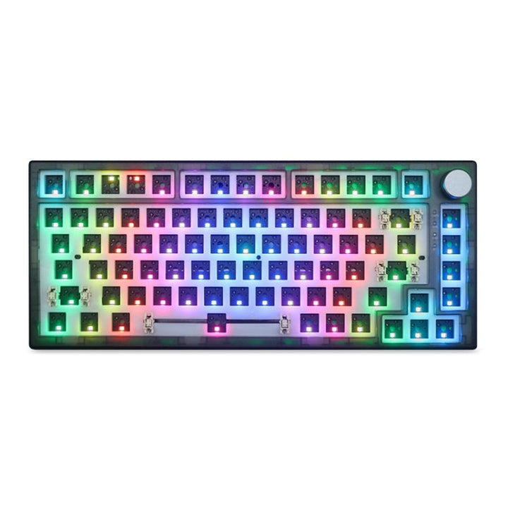 Lisslune | 82 Keys Bluetooth Wireless 3-Mode RGB Hot-plug Custom Mechanical Keyboard Kit (Black Transparent)