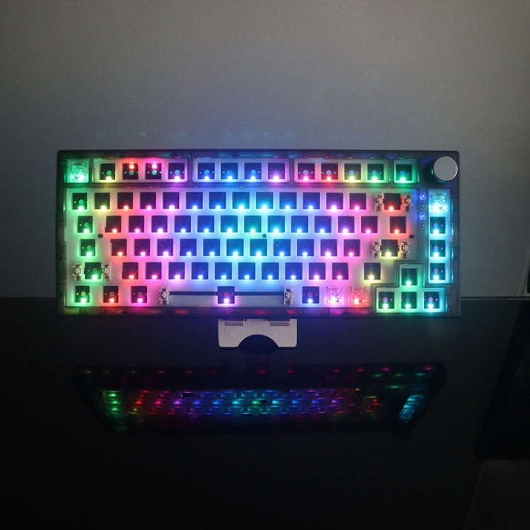 Lisslune | 82 Keys Bluetooth Wireless 3-Mode RGB Hot-plug Custom Mechanical Keyboard Kit (Black Transparent)