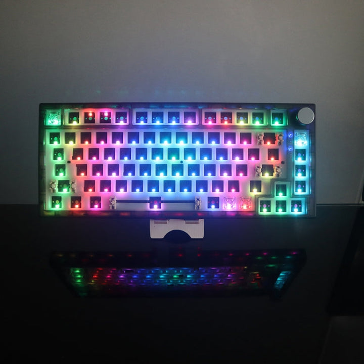 Lisslune | 82 Keys Bluetooth Wireless 3-Mode RGB Hot-plug Custom Mechanical Keyboard Kit (Black Transparent)