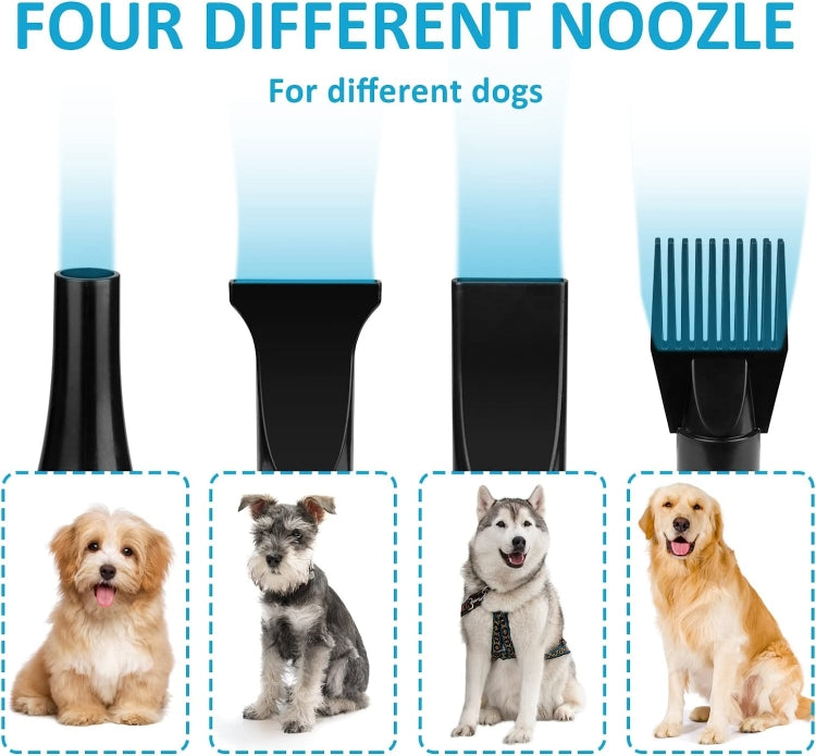 2100W Dog Dryer Stepless Speed Pet Hair Dryer Pet Water Blower 220V EU Plug (Green)