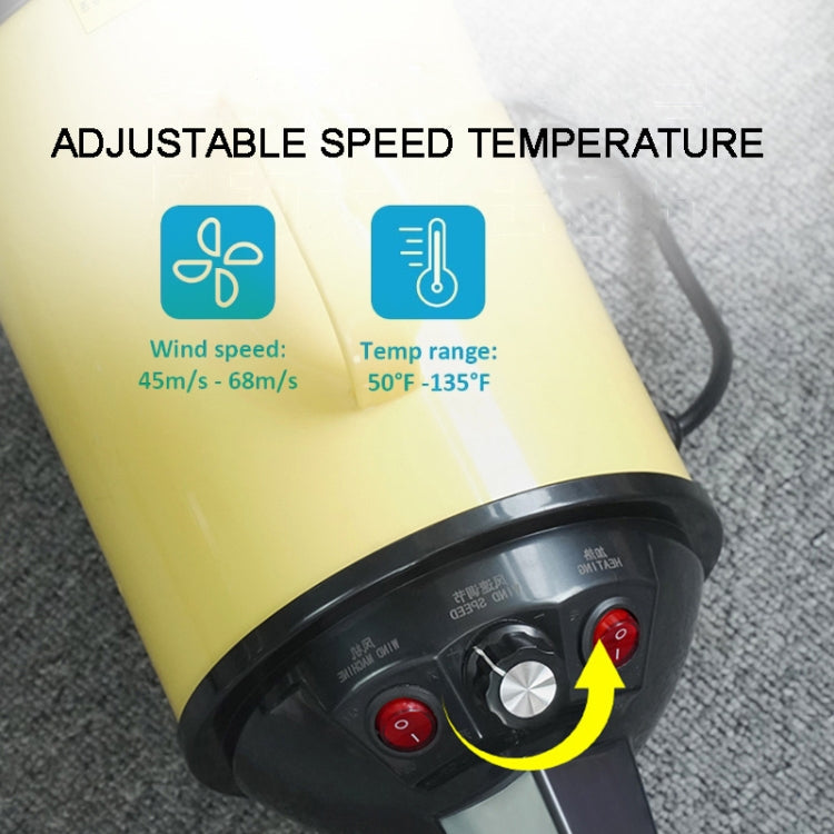 2100W Dog Dryer Stepless Speed Pet Hair Dryer Pet Water Blower 220V EU Plug (Green)