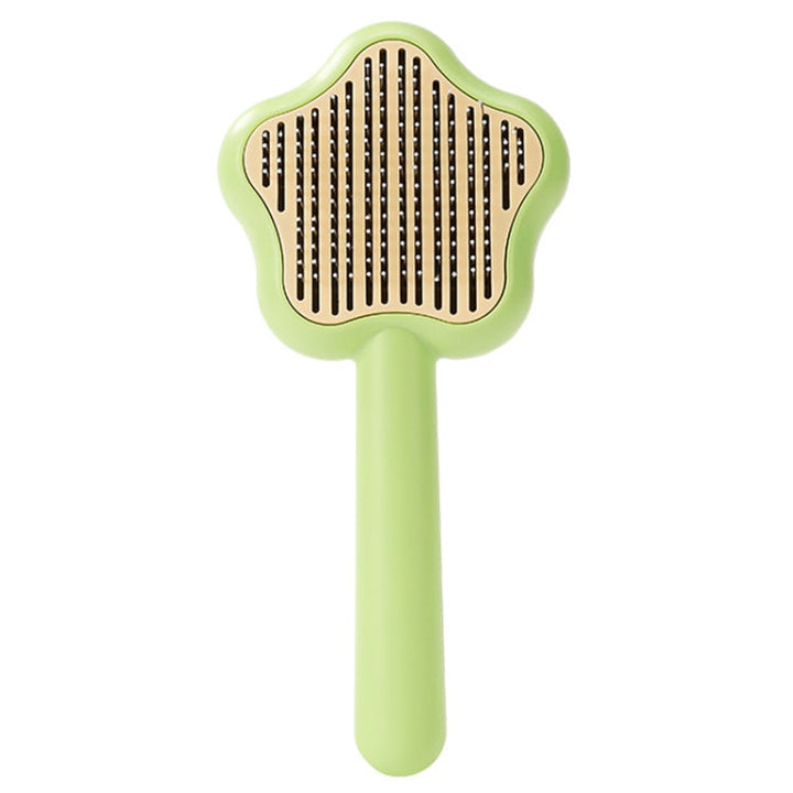 Pet fine tooth comb for removing floating hairs and tangles (Green)