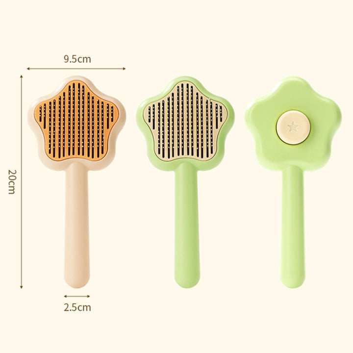 Pet fine tooth comb for removing floating hairs and tangles (Green)