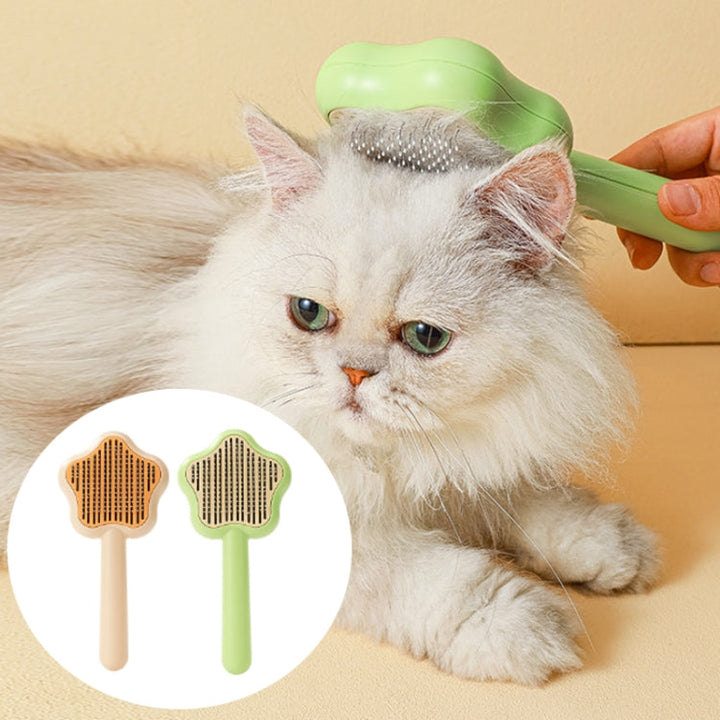 Pet fine tooth comb for removing floating hairs and tangles (Green)