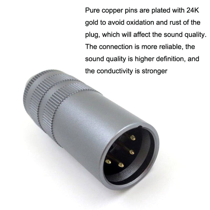 Lisslune | 4-Core-XLR-to-2.5mm-Amplifier-Balance-Female-Headphone-Adapter