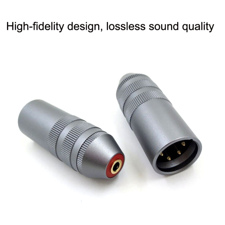 Lisslune | 4 Core XLR to 3.5 mm Amplifier Balance Female Headphone Adapter