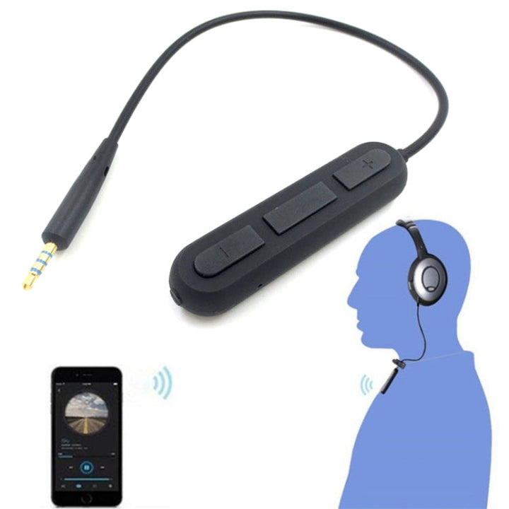 Lisslune | For BOSE QC25 / OE2 / QC35 / AKG / Y50 / Y40 Headphones Bluetooth Cable (Black)