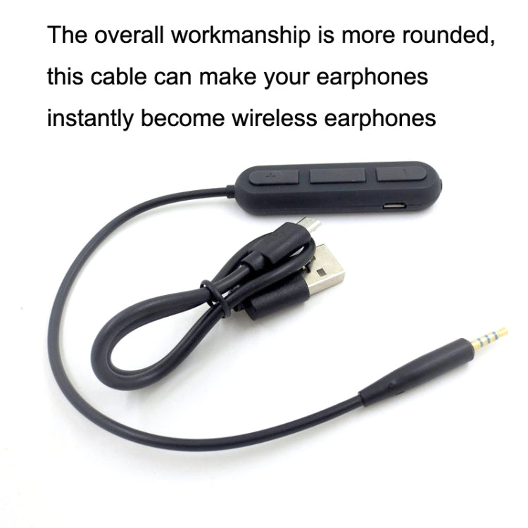 Lisslune | For BOSE QC25 / OE2 / QC35 / AKG / Y50 / Y40 Headphones Bluetooth Cable (Black)