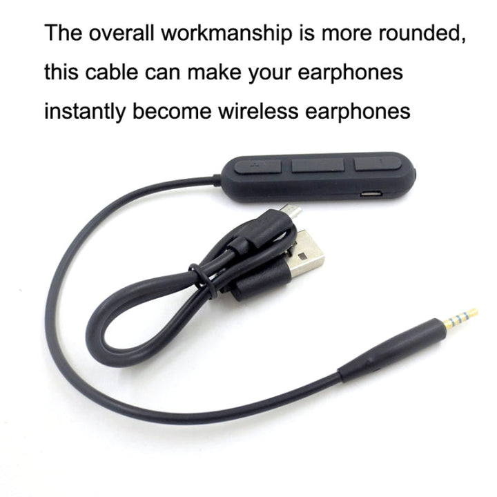 Lisslune | For BOSE QC25 / OE2 / QC35 / AKG / Y50 / Y40 Headphones Bluetooth Cable (Black)