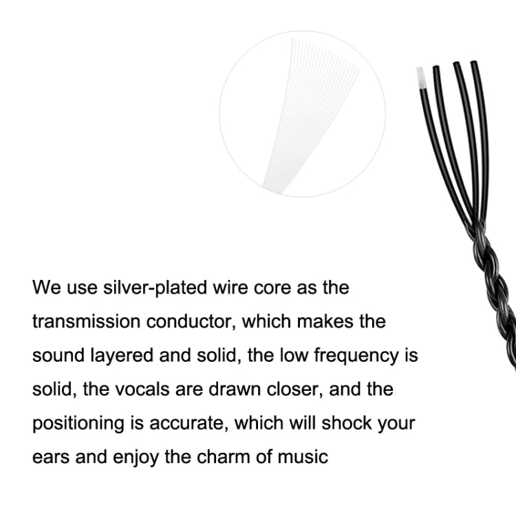 Lisslune | For A2DC interface headphone cable with microphone upgrade cable