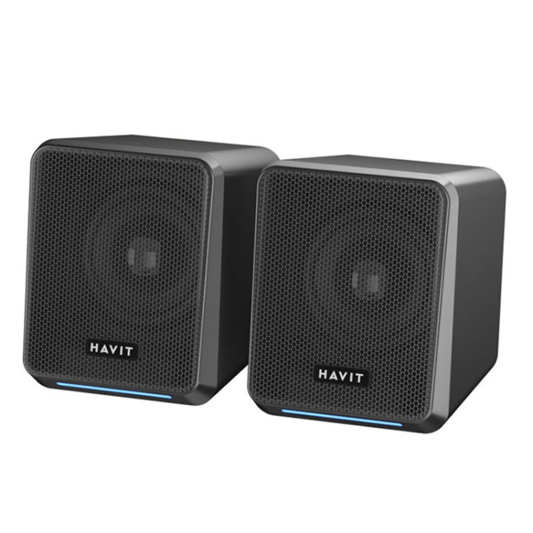 Lisslune | Havit A20 Plus Colorful Ambient Light Wired Computer Audio Stereo Surround Sound Speaker, Style: Bluetooth Version