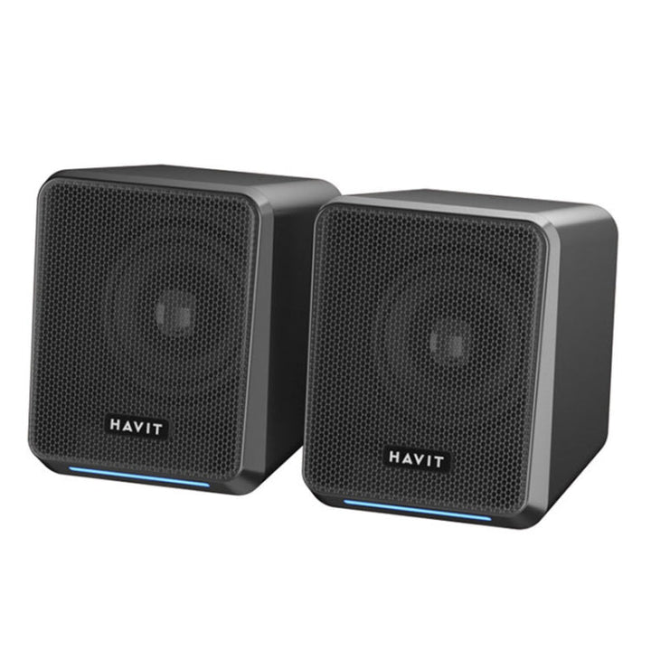 Lisslune | Havit A20 Plus Colorful Ambient Light Wired Computer Audio Stereo Surround Sound Speaker, Style: Bluetooth Version