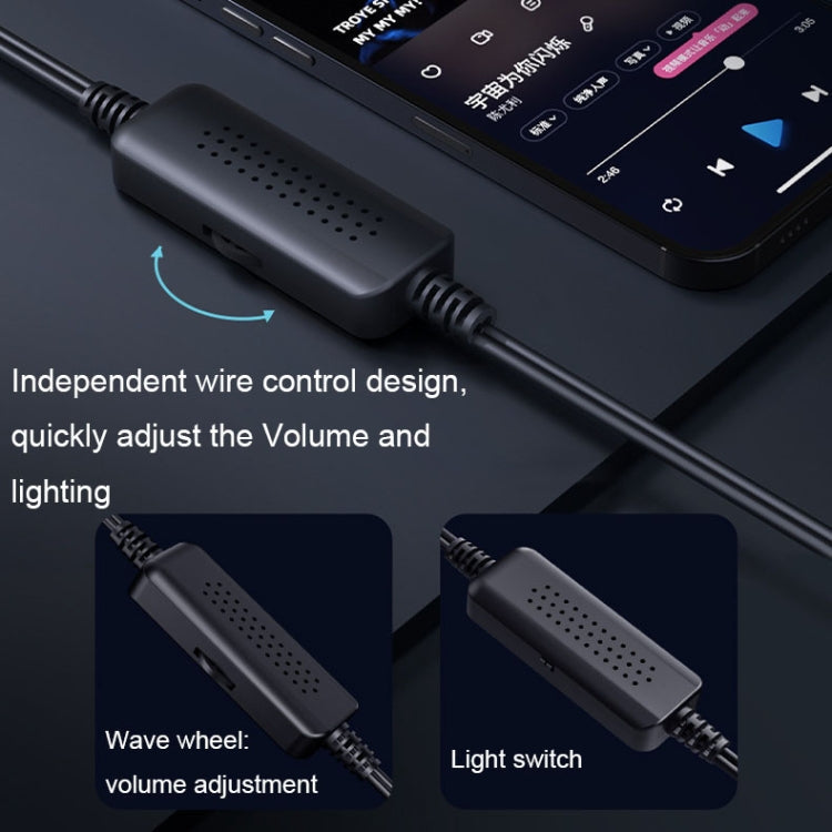 Lisslune | Havit A20 Plus Colorful Ambient Light Wired Computer Audio Stereo Surround Sound Speaker, Style: Bluetooth Version