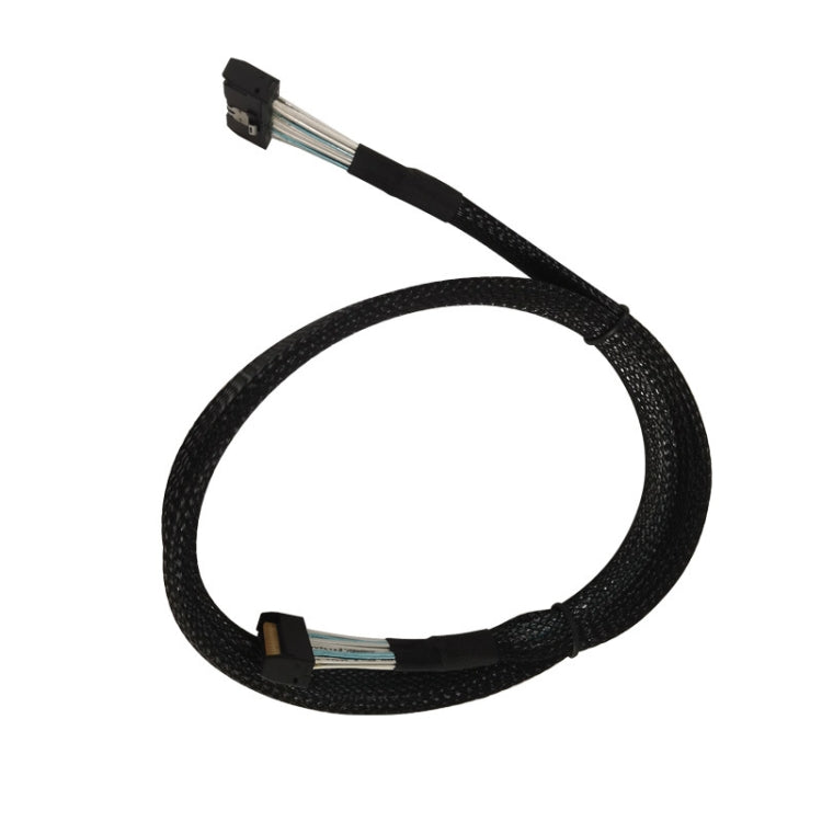 Lisslune | 32G Transfer PCIE5.0 Slim SAS MCIO 74P to MCIO 74P Server High-Speed Twisted Pair 0.7 m