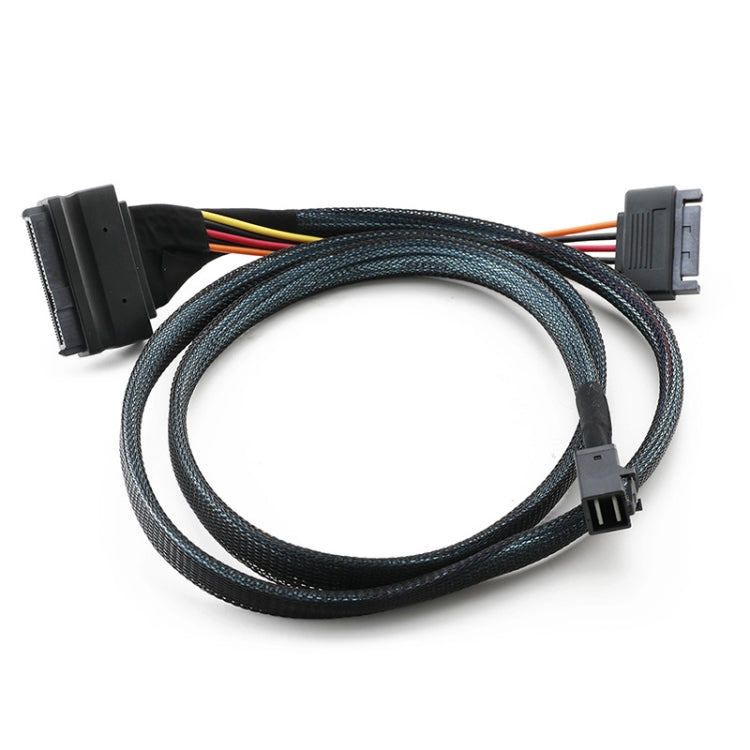 Lisslune | Mini SAS 36P HD8643 to MINI SAS 8639+ 15P power hard drive data cable 0.5 m