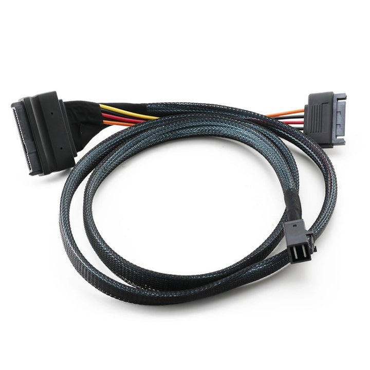 Lisslune | Mini SAS 36P HD8643 to MINI SAS 8639+ 15P power hard drive data cable 0.5 m