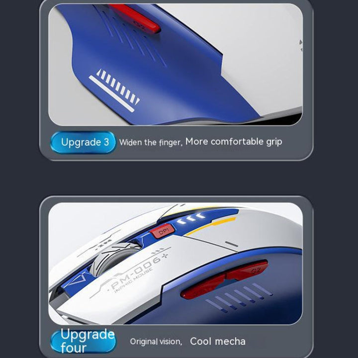 Lisslune | Inphic F9 Mecha Wireless Mouse Charge Office Game Mouse (Single Model 2.4G)