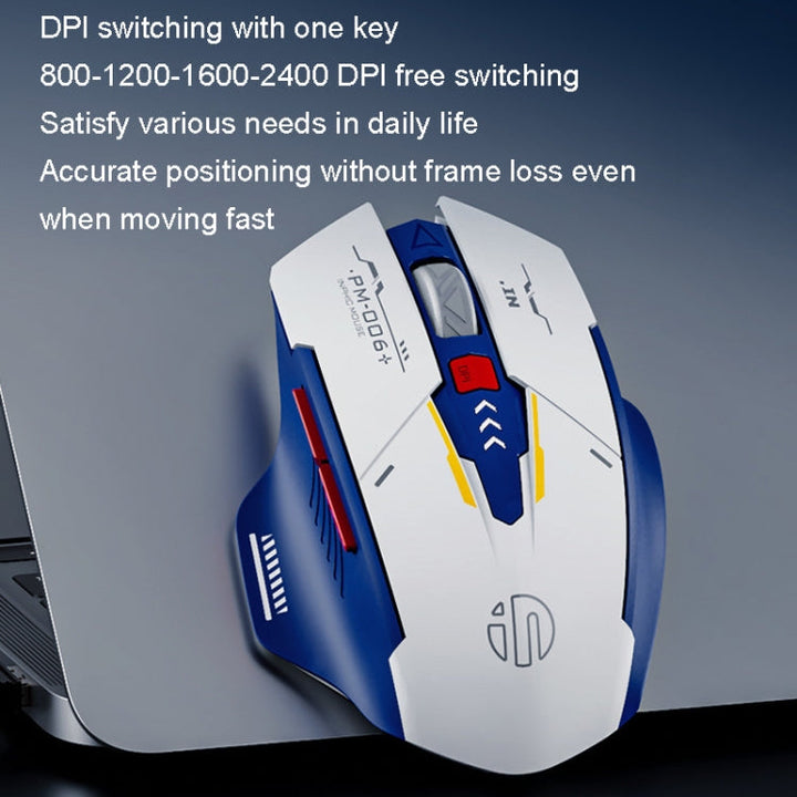 Lisslune | Inphic F9 Mecha Wireless Mouse Charge Office Game Mouse (Single Model 2.4G)