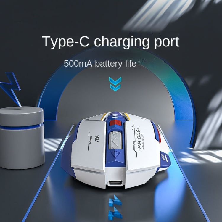 Lisslune | Inphic F9 Mecha Wireless Mouse Charge Office Game Mouse (Single Model 2.4G)