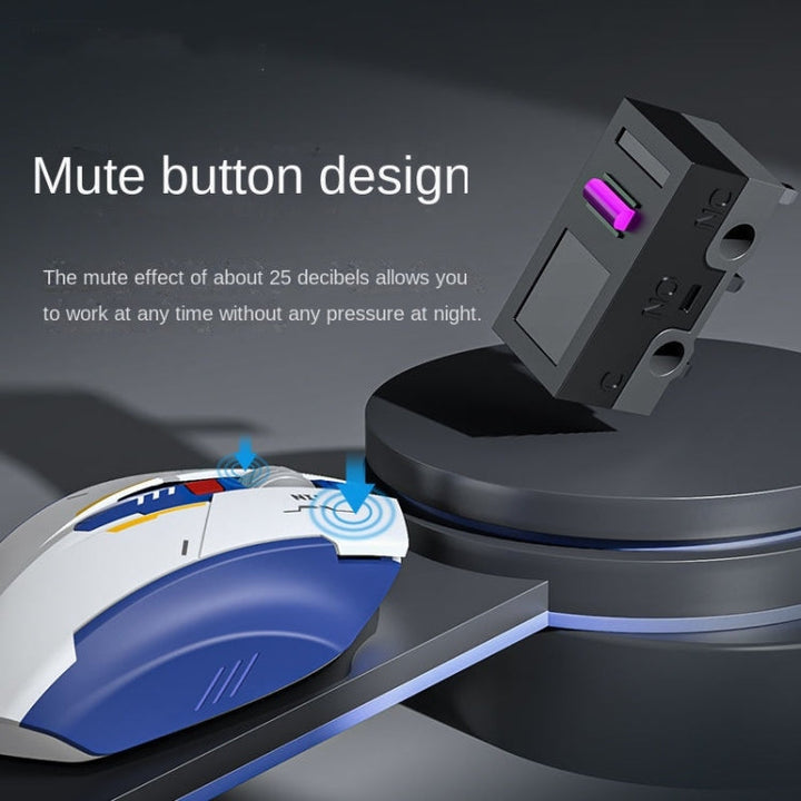 Lisslune | Inphic F9 Mecha Wireless Mouse Charge Office Game Mouse (Single Model 2.4G)
