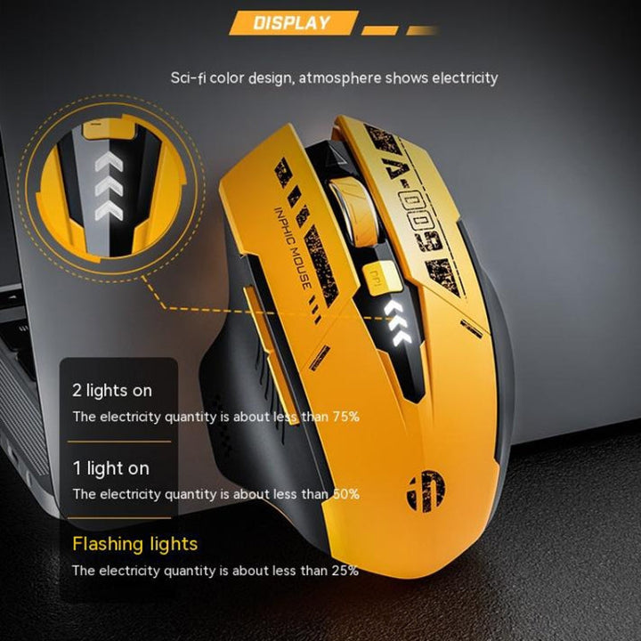 Lisslune | Inphic A9 Bluetooth 3-Mode Mouse Silent Charging Mechanical Feel Wireless Mouse