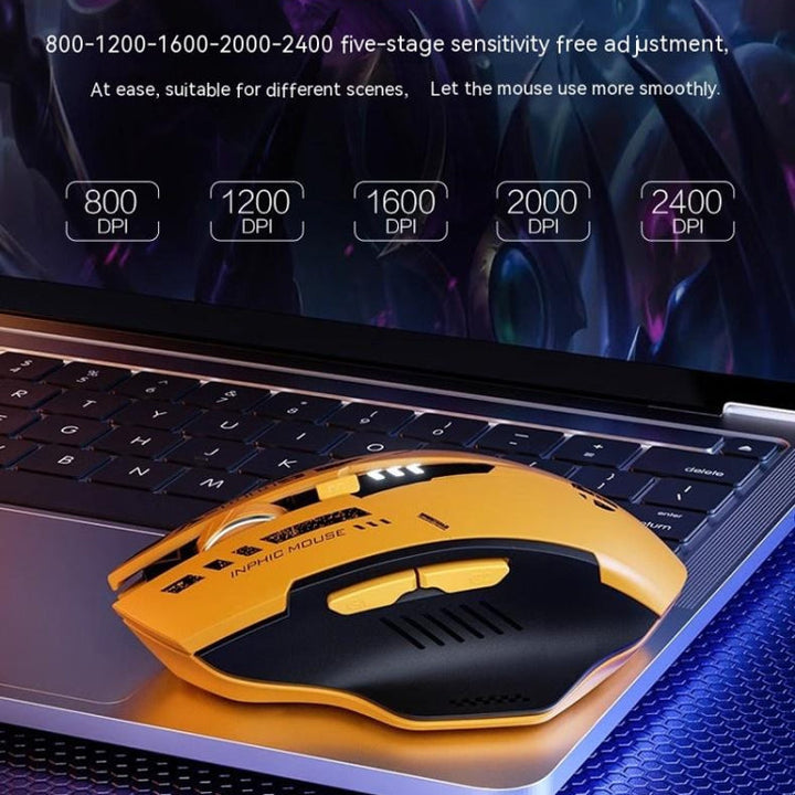 Lisslune | Inphic A9 Bluetooth 3-Mode Mouse Silent Charging Mechanical Feel Wireless Mouse