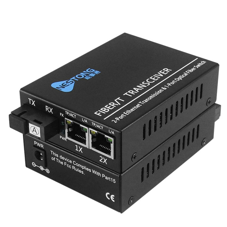 Lisslune | NESTONG 100M Single-Mode Fiber Optic Transceiver POE Photonic Converter, CN Plug