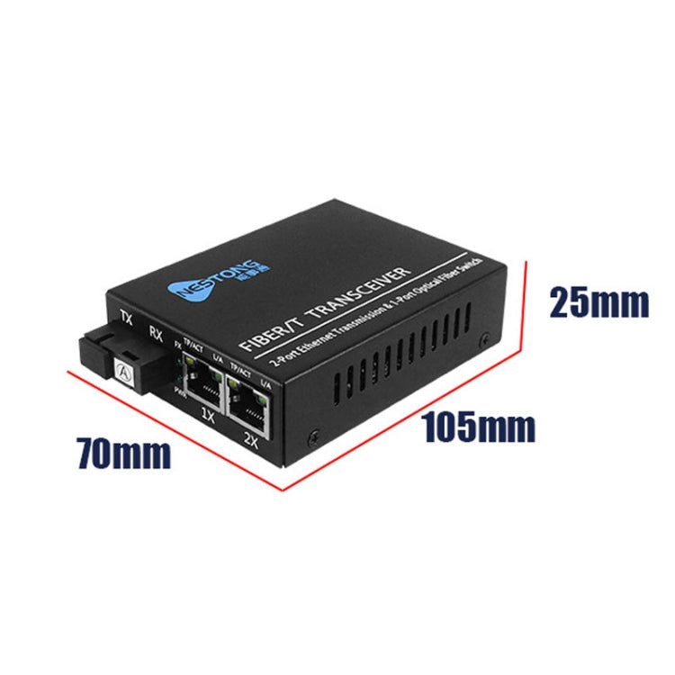 Lisslune | NESTONG 100M Single-Mode Fiber Optic Transceiver POE Photonic Converter, CN Plug
