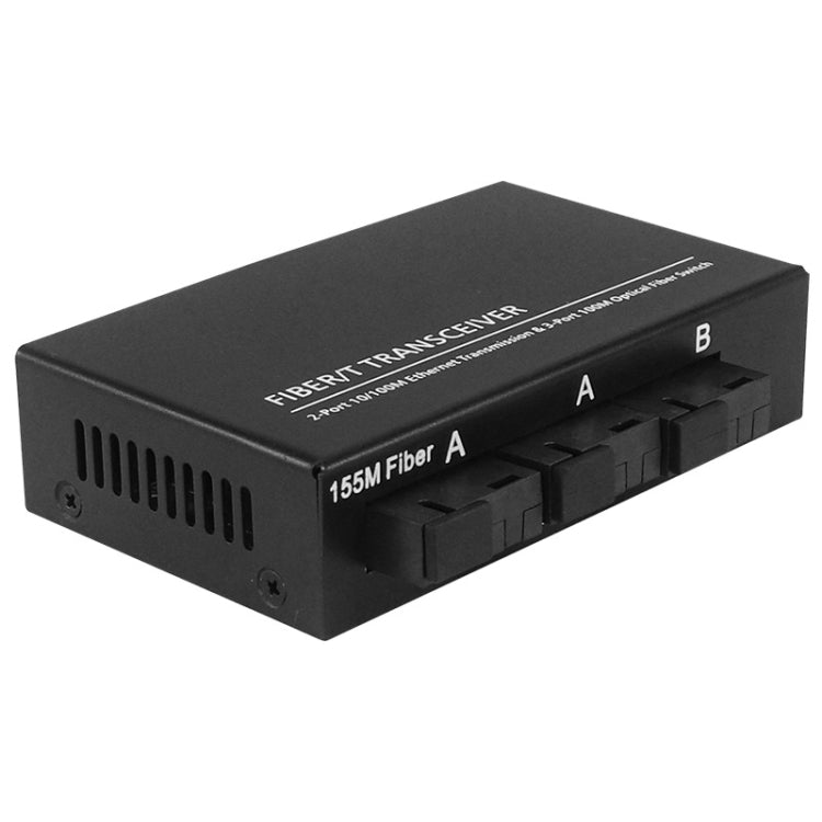 Lisslune | 3-Fiber-Port & 3 LAN-Port 10/100Mbps Ethernet Switch Fiber Switch