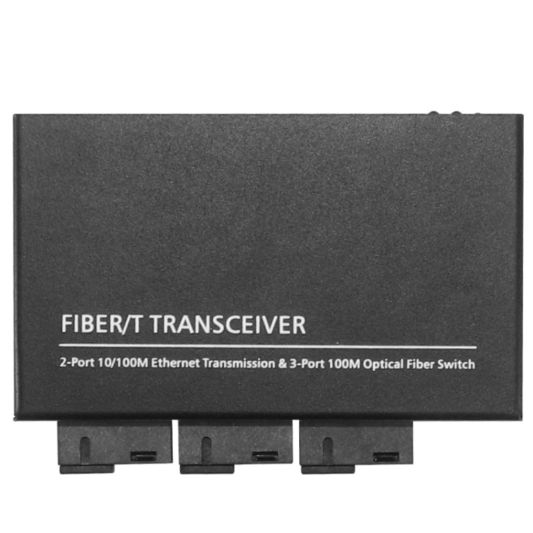 Lisslune | 3-Fiber-Port & 3 LAN-Port 10/100Mbps Ethernet Switch Fiber Switch