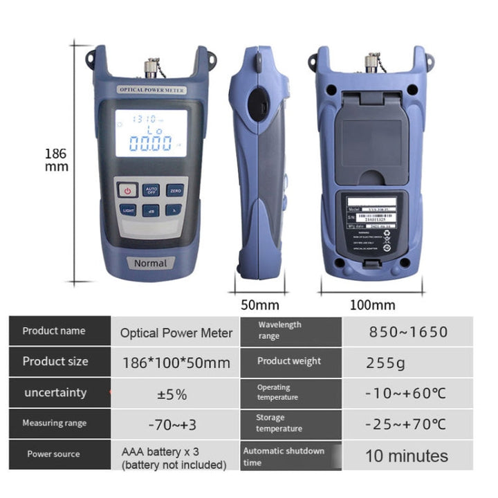 Lisslune | Fiberglass Tool Set with Cutter, Optical Power Meter 10mW, Red Test Pen