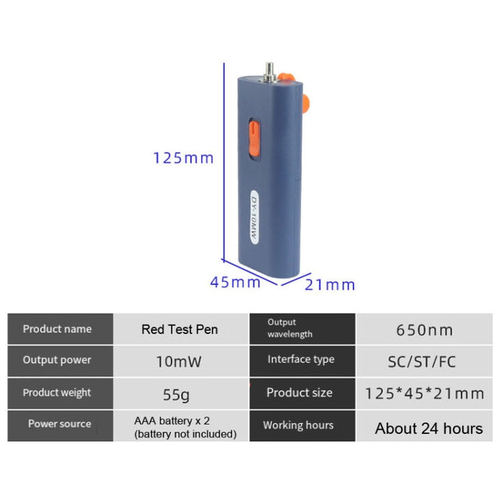 Lisslune | Fiberglass Tool Set with Cutter, Optical Power Meter 10mW, Red Test Pen