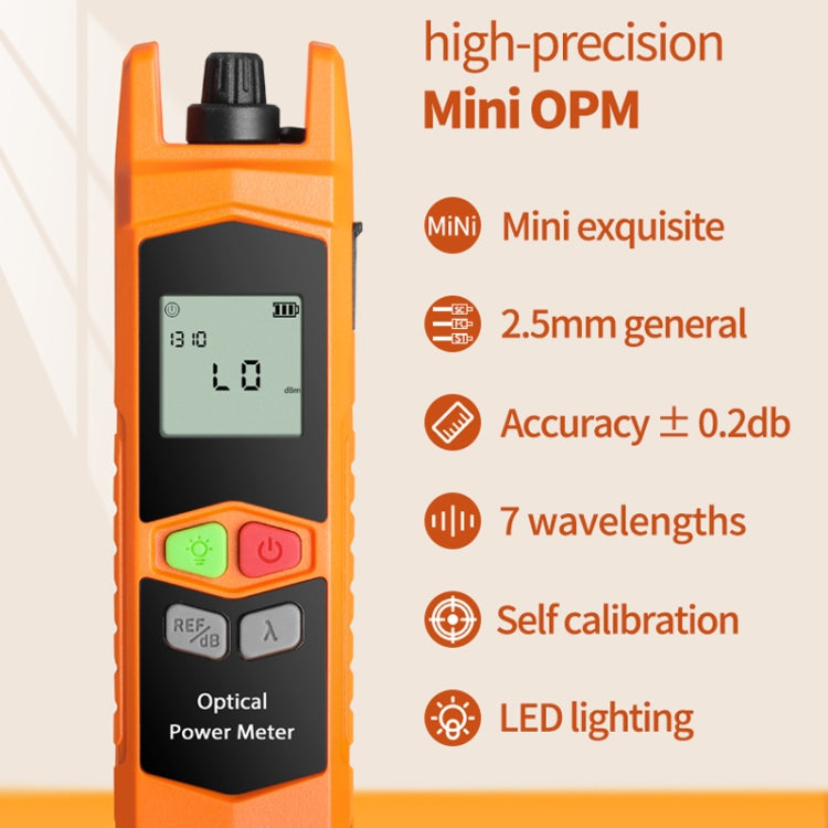 Lisslune | 2-in-1 10-30mW fiber optic red light pen + optical power meter (-70+6dBm) set