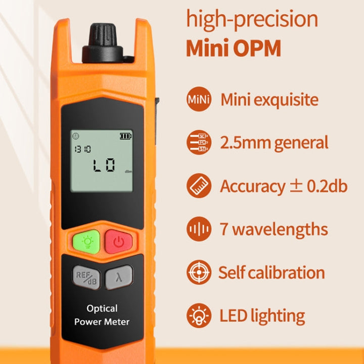 Lisslune | 2-in-1 10-30mW fiber optic red light pen + optical power meter (-70+6dBm) set