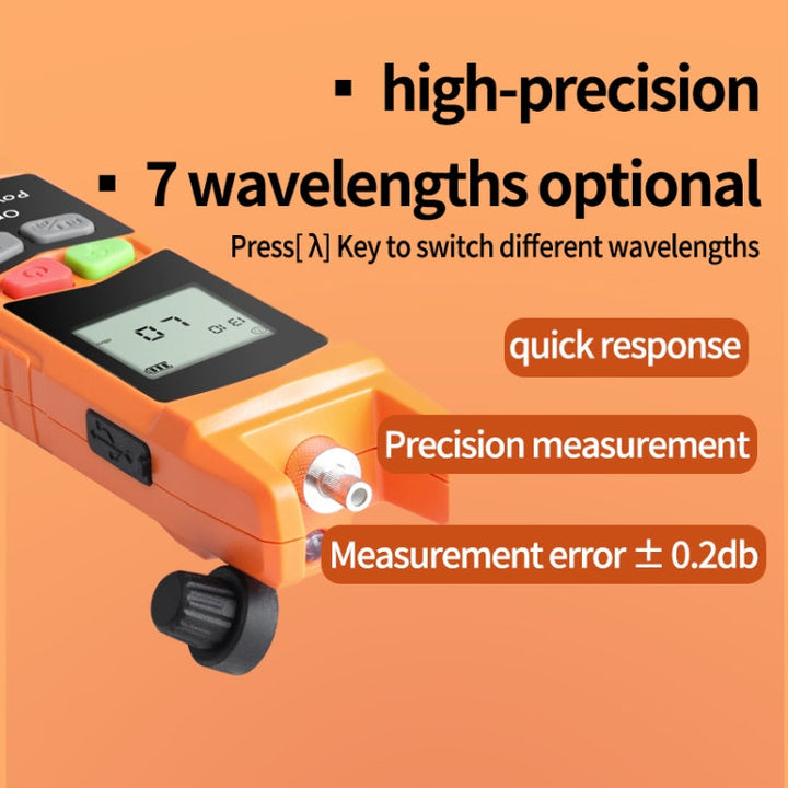 Lisslune | 2-in-1 10-30mW fiber optic red light pen + optical power meter (-70+6dBm) set
