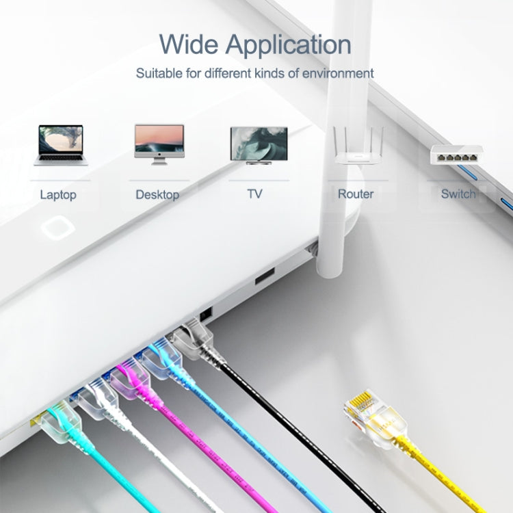 Lisslune | SAMZHE Cat6A Ethernet Cable UTP Network Patch Cable 10m (White)