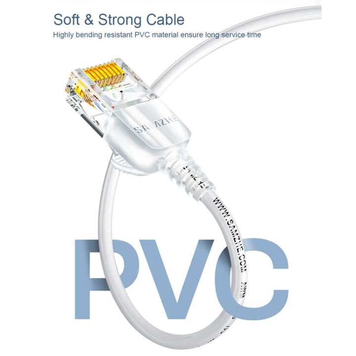 Lisslune | SAMZHE Cat6A Ethernet Cable UTP Network Patch Cable 15m (white)
