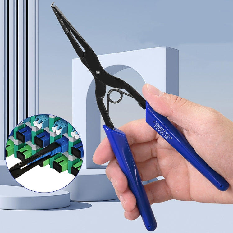 Lisslune | COMPTYCO VCFS-18 SC/LC Fiber Optic Plug and Clamp Pulling Tools Flange Long Nozzle Snap Closure
