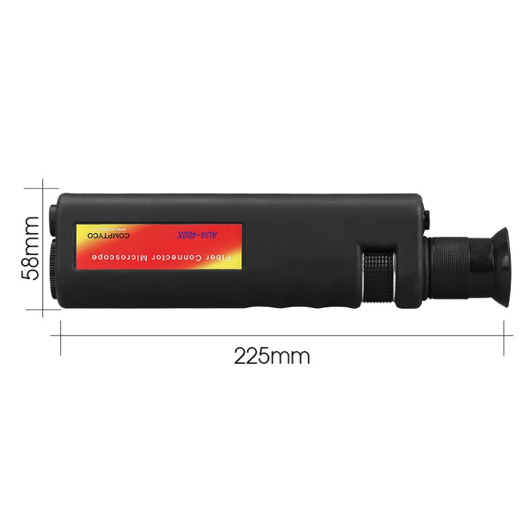 Lisslune | Comptyco AUA-400X 400-fold portable fiber optic microscope for FC/SC/ST/LC connector