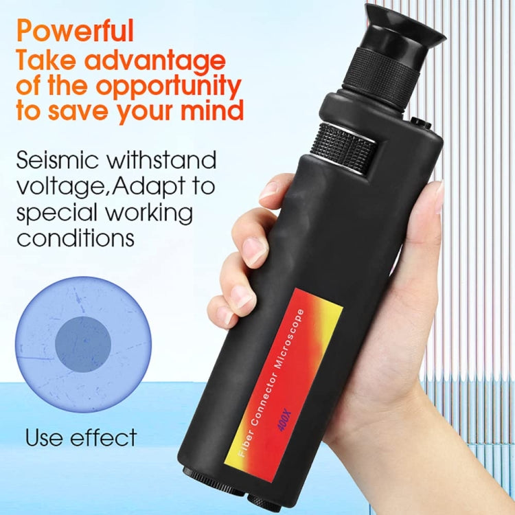 Lisslune | Comptyco AUA-400X 400-fold portable fiber optic microscope for FC/SC/ST/LC connector