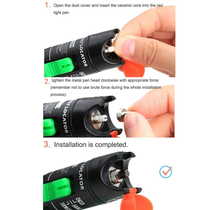 Lisslune | 10 Pieces 7mm Ceramic Core Replacement Parts for Fiber Optic Visualization Fault Finder