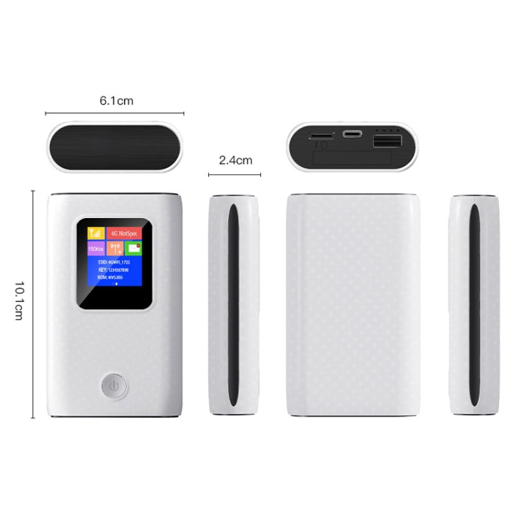 Lisslune | MF905C Asia 4G LTE WIFI Router Portable 6000mAh Charger Wireless Hotspot 150Mbps Pocket Mobile Modem