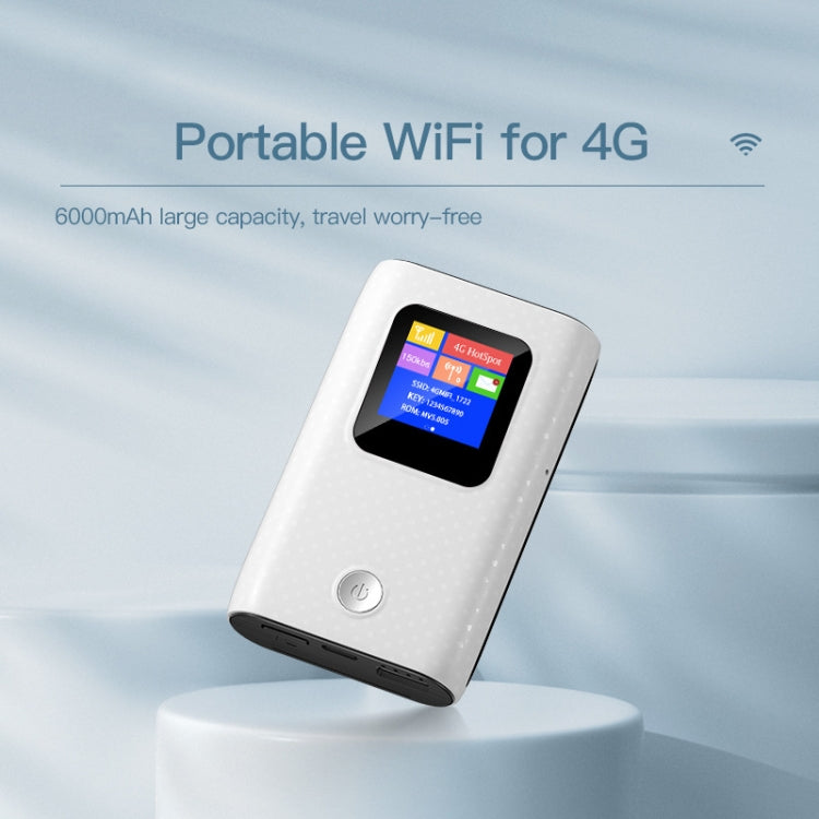 Lisslune | MF905C Asia 4G LTE WIFI Router Portable 6000mAh Charger Wireless Hotspot 150Mbps Pocket Mobile Modem