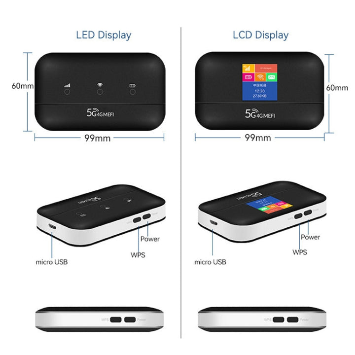 Lisslune | LT600 LED display lamp 4G LTE router portable car terminal mobile WIFI card SIM router