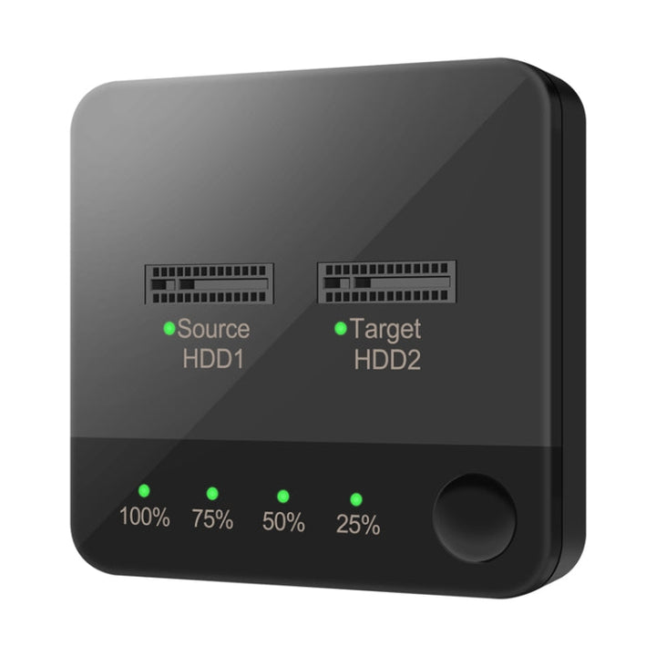 Lisslune | M.2 SATA hard drive duplicator Solid State Drive SSD mobile hard drive enclosure (Black)
